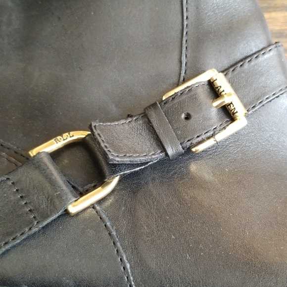 Ralph Lauren Black Riding Boots - Size 9.5 - Picture 3 of 8